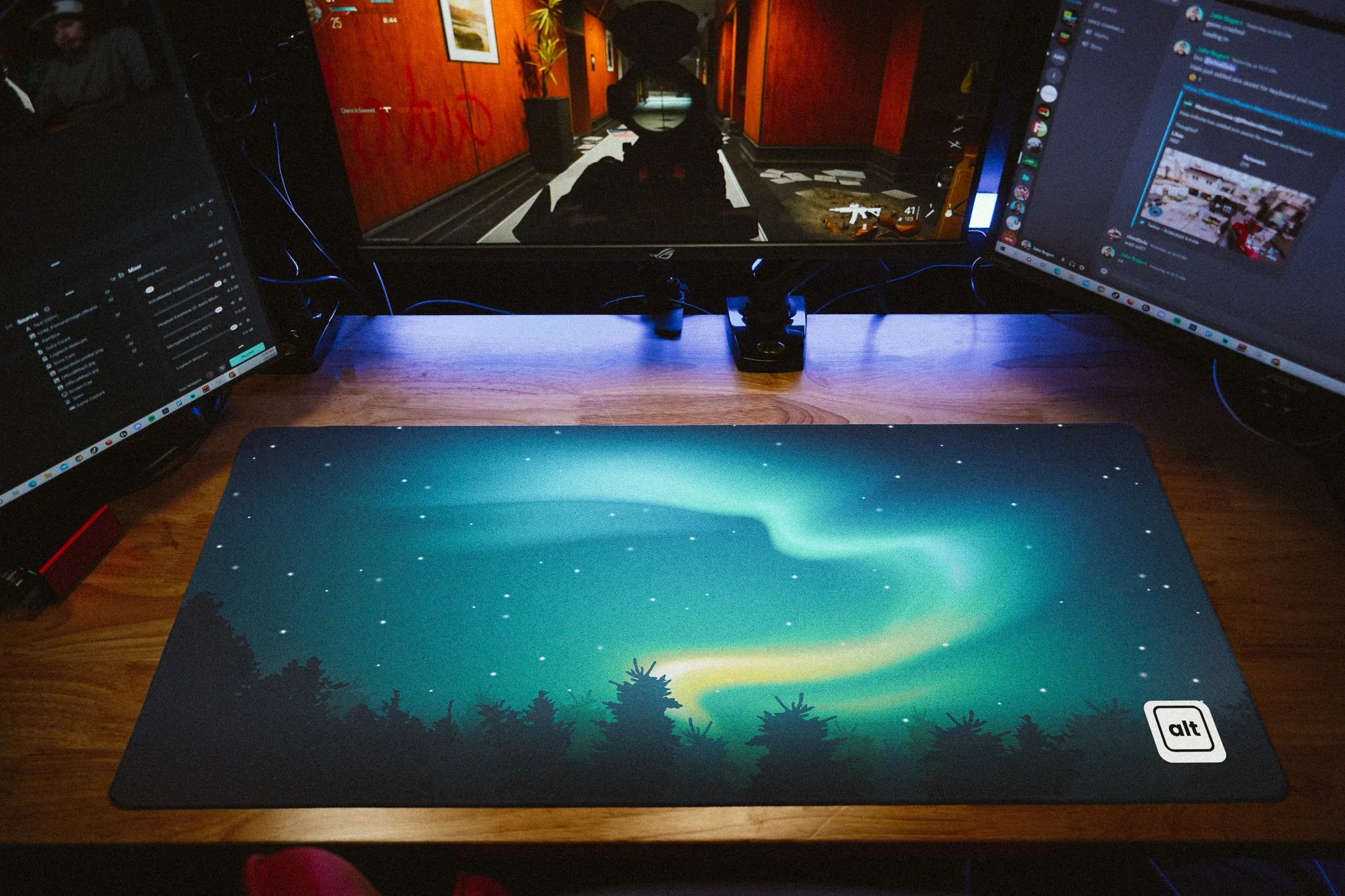Aurora Borealis Mousepad - Cinch Gaming
