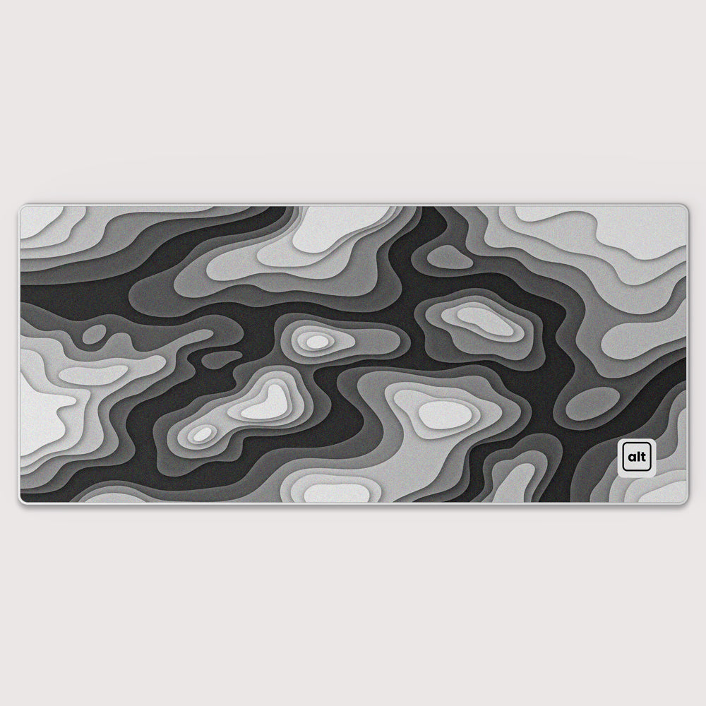 Black and White Regions Mousepad - Cinch Gaming
