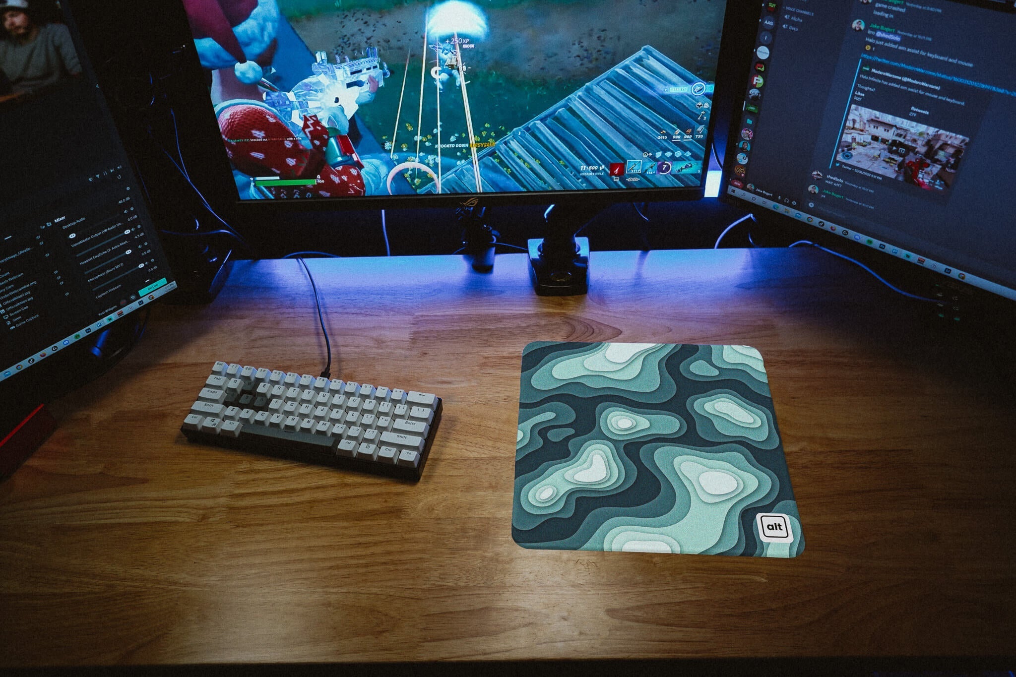 Blue Green Regions Mousepad - Cinch Gaming